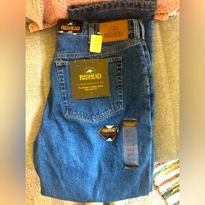 NWT Redhead Flannel Lined Jeans